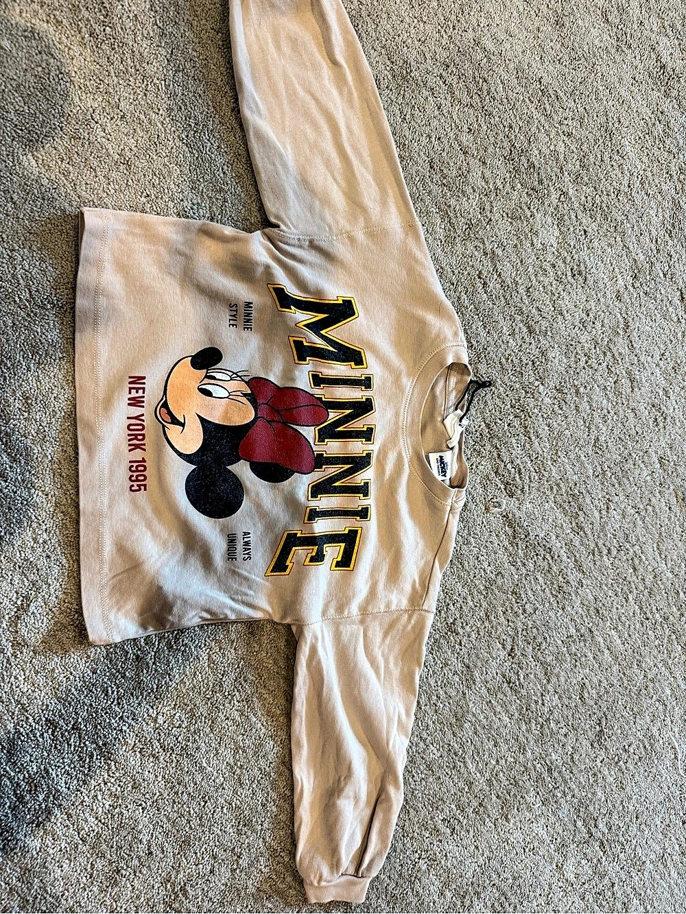 Zara Kids Minnie Graphic Sweatshirt Size 6 Good- fits small!!! Cropped fit/ plea